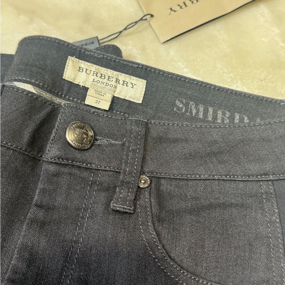 Burberry Thurlestone NWT Black Skinny Jeans 27w - Picture 10 of 15